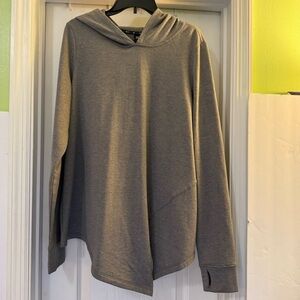 Zelos Long Sleeve Stretch Gray Hoodie